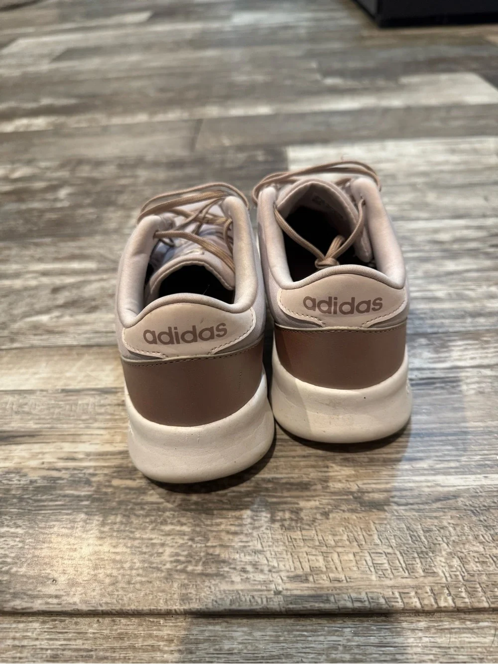 adidas Low-Profile Lace-Up Sneakers in Blush Pink